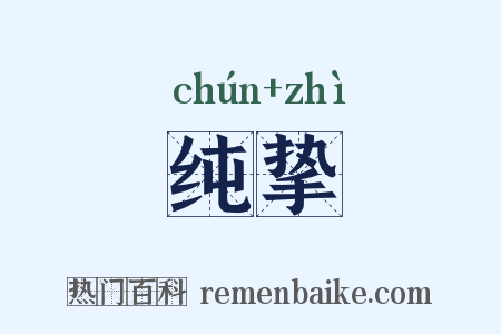 纯挚是什么意思的图片